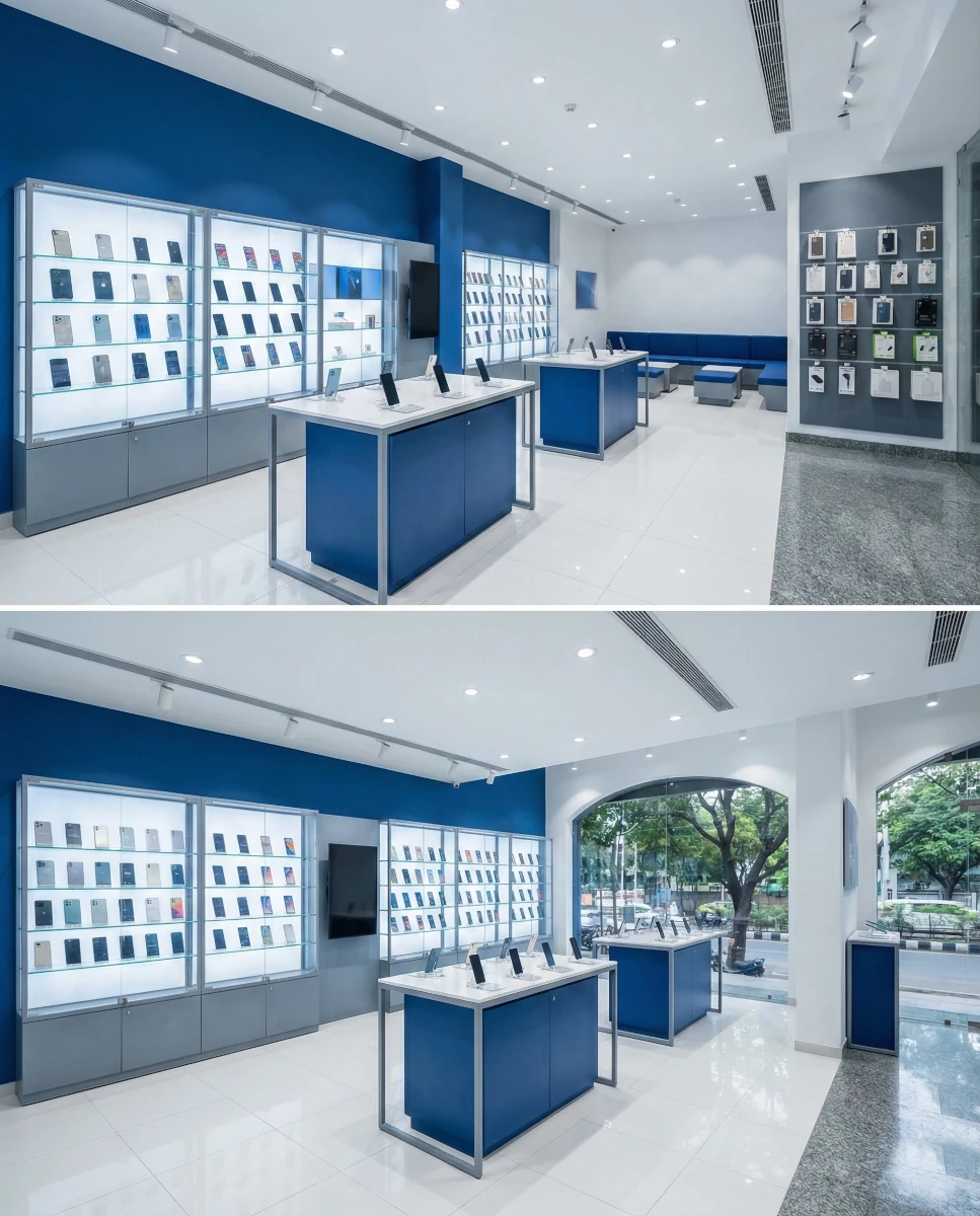 Modern Mobile Shop Interior Design
